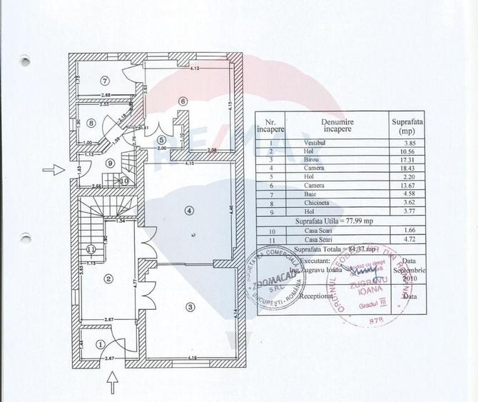 Casa interbelica de inchiriat - Str. Barbu Vacarescu nr. 33 - 42