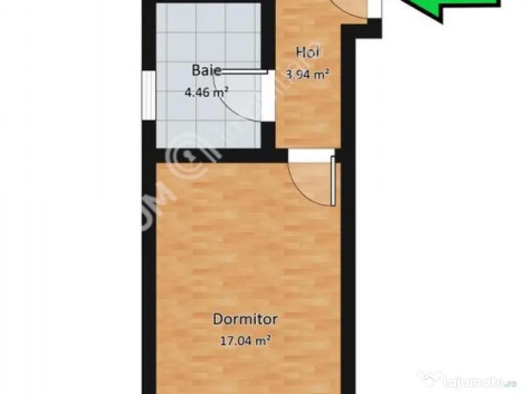 Garsoniera decomandata cu balcon si parcare in zona DaVinci - 3