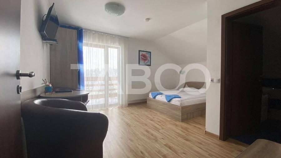 Pensiune de vanzare 10 camere 10 bai 343 mp utili Paltinis Sibiu - 16