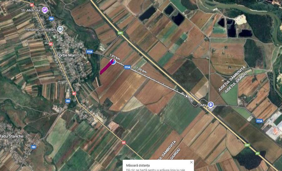 Teren 7400 mp Corbii Mari, La 5 minute de A1, Intra + Extra Proprietar - 4