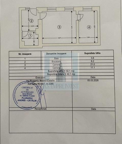 Apartament cu 2 camere semidecomandat, mobilat în Centrul Istoric