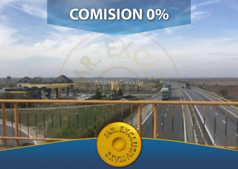 Teren 27.445 mp cu deschidere in Autostrada A1 Pitesti-Bucur