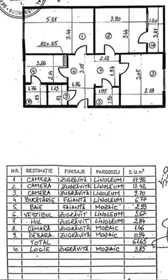 3 camere Trapezului  - 2