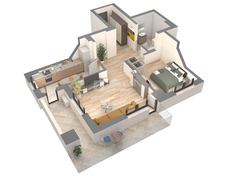 Apartament 2 camere, bloc nou, Podu Ros, intabulat - 6