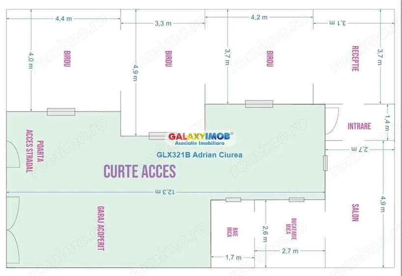 Casa | Vila | Spatiu Birou | 100mp | Centrala Proprie | Curte 50mp - 18