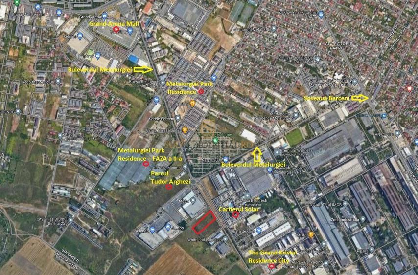 De vanzare terem 8525 mp, deschidere 50 ml - zona Metalurgiei, Sect.4 - 1