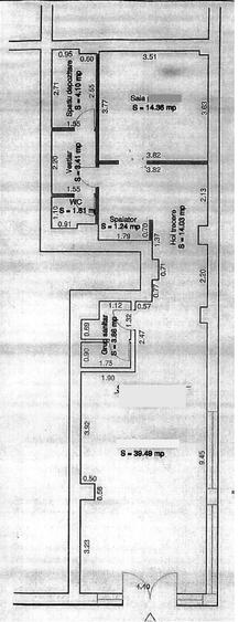 Spatiu comercial - 80 mp - Vasile Aaron - intrare din strada - 2 bai - 4