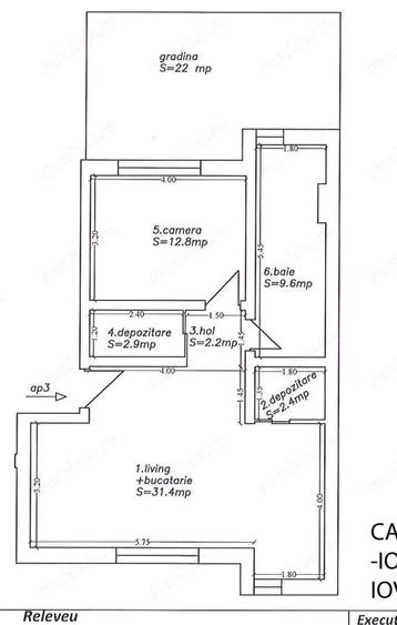 Braytim. 62 mp utili. Gradina proprie 22 mp.. 3 parcari acoperite. Nou - 2