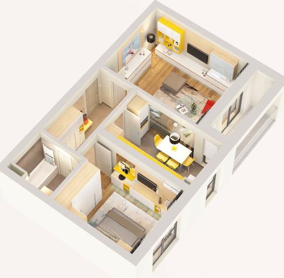 Apartament 2 camere 21 Residence zona Politehnica Lujerului cu parcare - 7