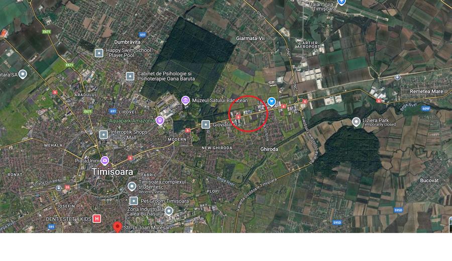 Timisoara Est - Teren cu destinatie mixta -  S:12972 mp - FS:91.5 m - 2