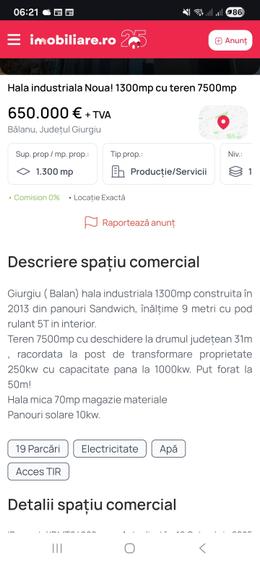 HALA INDUSTRIALA 1300mp H9m-pod rulant 5T - 4