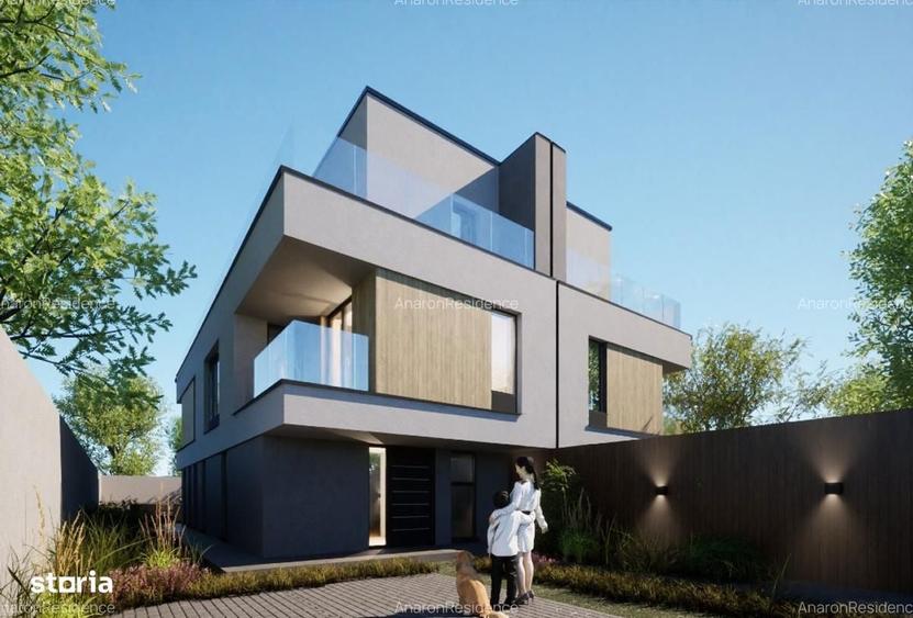 Vile premium individuale S+P+1E+2R, 4 dormitoare, living, curte - 7