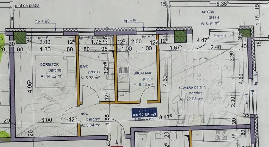 Apartament 2 camere|semifinisat| Bloc Nou| Intre Lacuri - 8