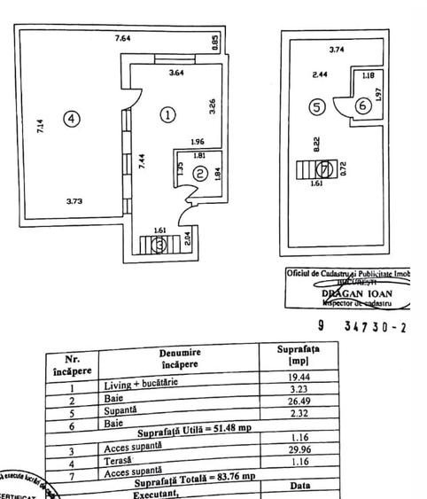 Apartament - duplex 2 cam, cochet, 51mp + terasa 30mp - 10