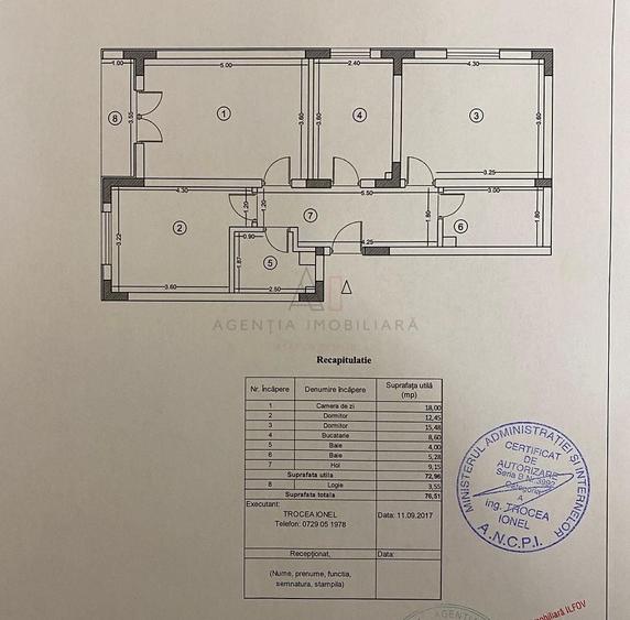3 camere I Loc Parcare I 2 bai - 14
