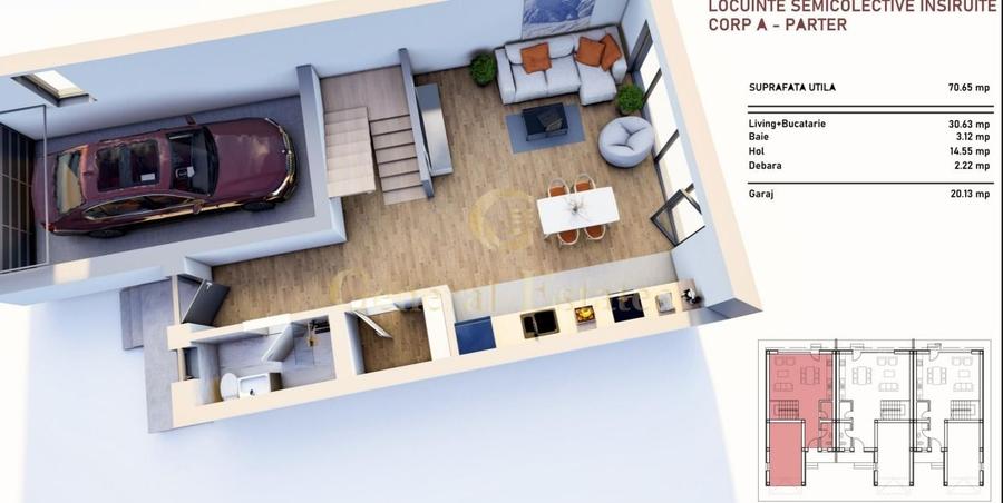 Casă modernă 4 camere Brasov  | 130 mp utili | garaj - 2