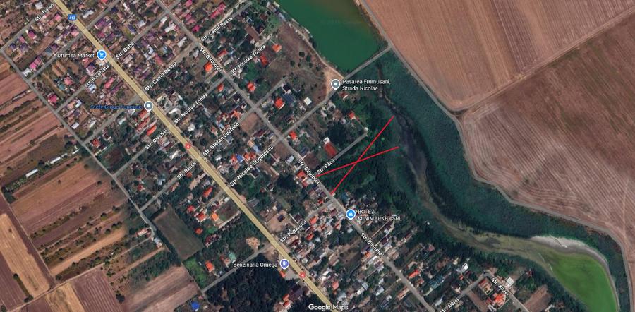 Teren intravilan 10000 mp Frumusani Pasarea Calarasi deschidere la lac - 1