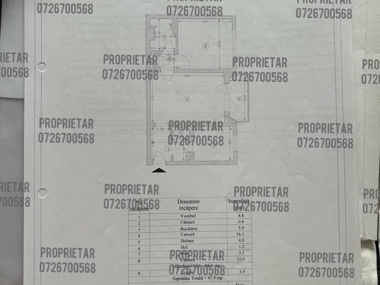 2 camere | metrou Romancierilor | bloc mic - 15