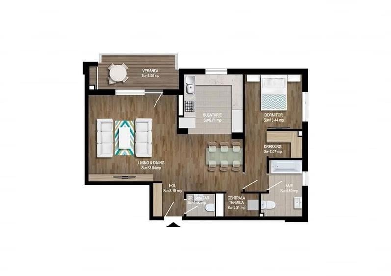 Inchiriere apartament 2 camere langa mall Baneasa - 2