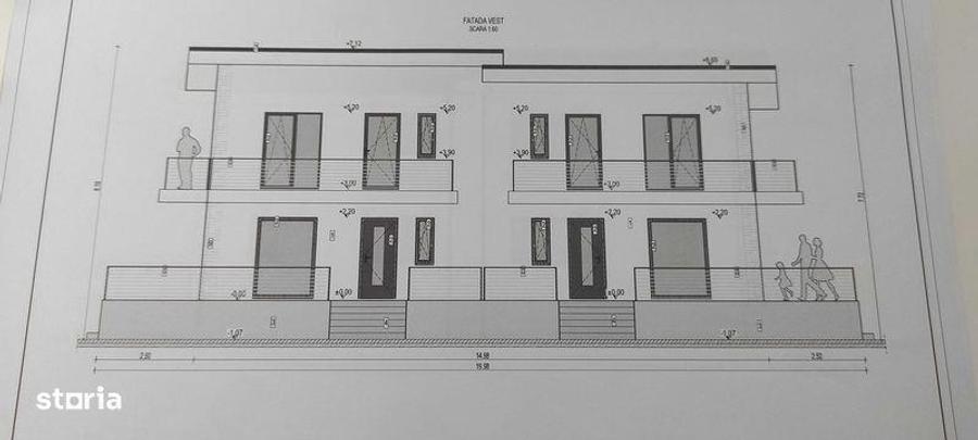Teren intravilan cu proiect casa duplex - 4