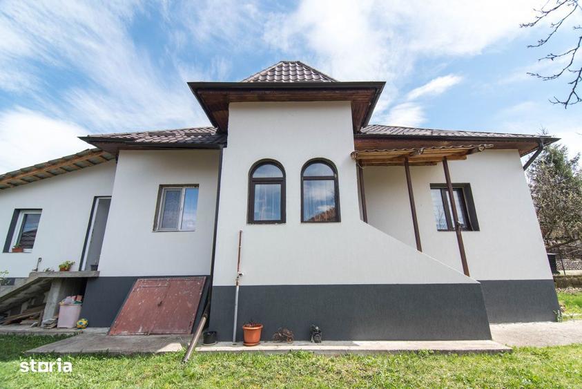 Casa gata de mutat+teren 1000 mp in zona de deal, jud. Arges - 1