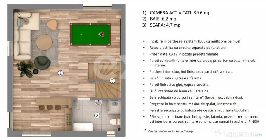 Casă cu 4 camere cu Teren 150 Mp în Central