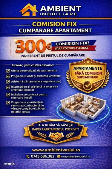 Apartament cu 3 camere, etaj 4, mobilat, zona CENTRU - BUIUM; - 10