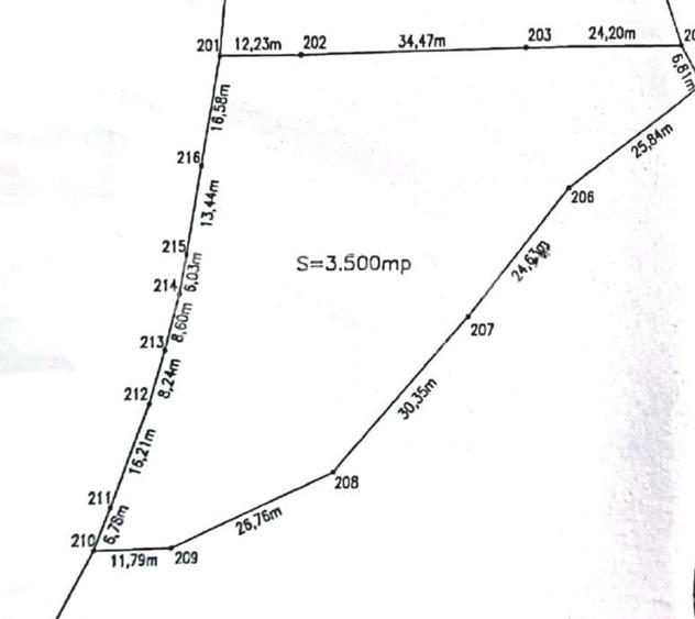 Teren intravilan 3500mp | Front 76m | Buna Ziua | Grand Hotel Italia - 3