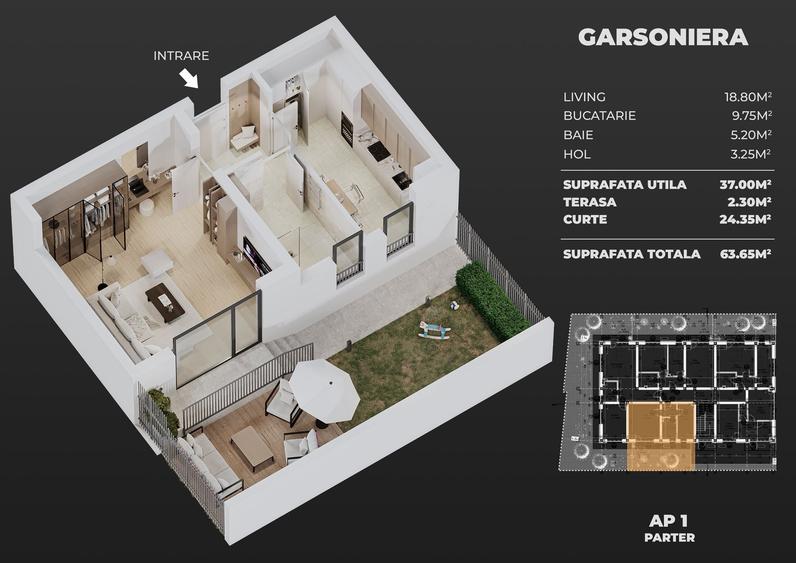 Garsoniera spațioasă/grădină proprie 25mp/700 metri Șoseaua Olteniței - 7