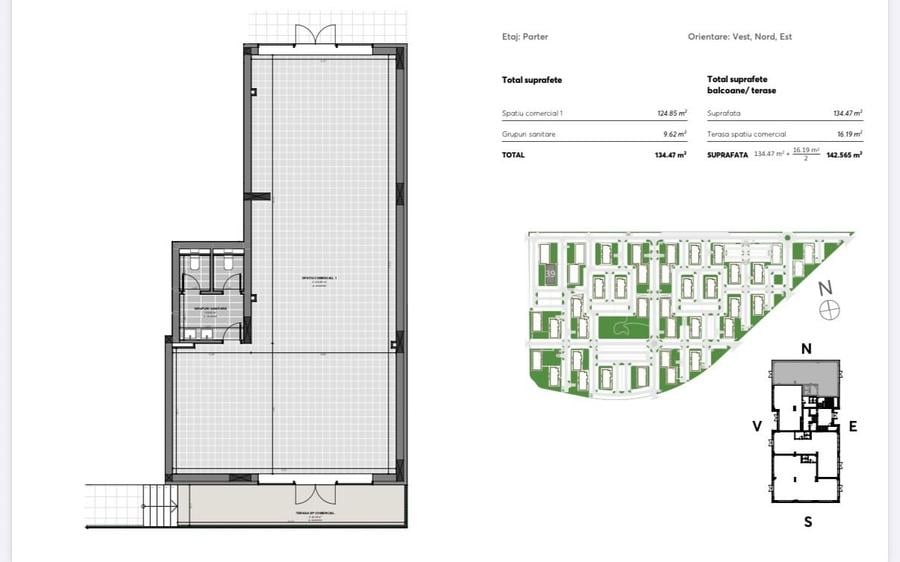 Spatiu comercial de inchiriat in Kasper Coresi, 134 mp+16 mp terase - 19