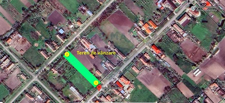 Teren intravilan de vanzare 2,209mp in loc. Mana?tur, jud. Arad - 3