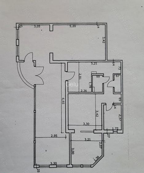 Apartament de vanzare, 3 camere, Str. Rozelor Apartament de vanzare, 3 camere, Str. Rozelor