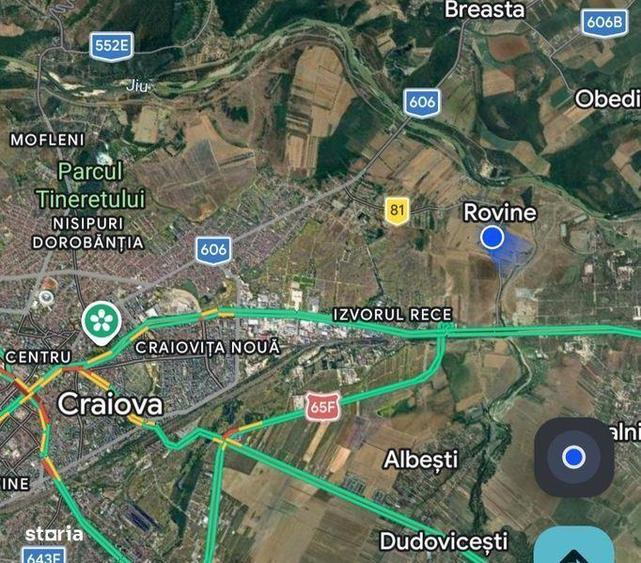 Teren de 5000 mp, în Rovine