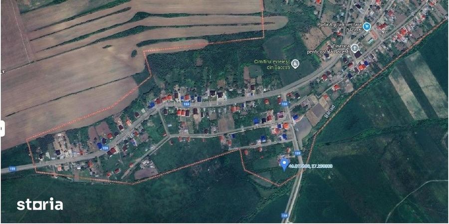 Teren de 2660 mp, în Băcești