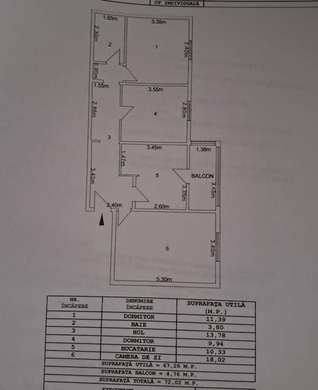 Apartament cu 3 camere decomandat în Ultracentral