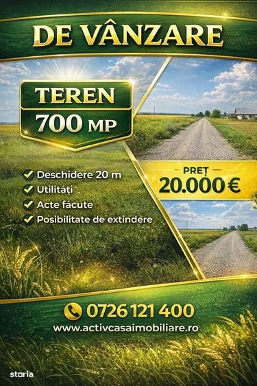 Teren intravilan, loc de casa, Cotu Vames - 1