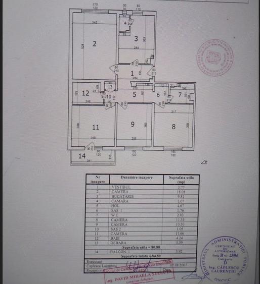 Apartament cu 4 camere decomandat în Militari