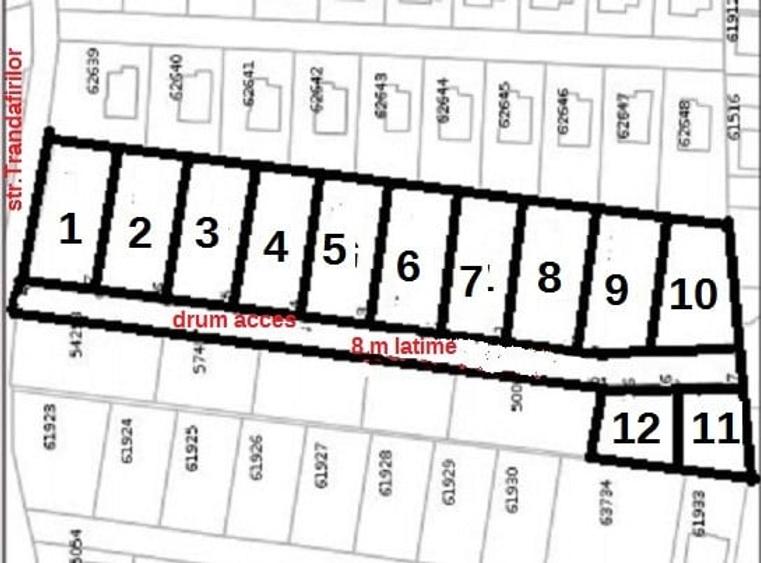 Teren parcelat, loturi de 650 mp, Dezmir, priveliste - 3