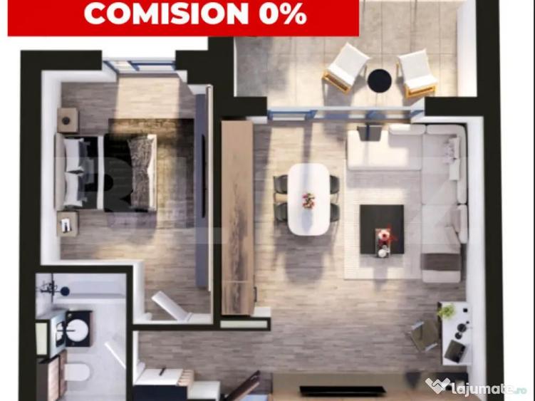 Comision 0 | Apartament de vanzare, cu 2 camere, 56 mp, zona - 1