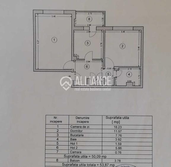 DACIA Sc. Spectrum apartament 2 camere decomandat - 1