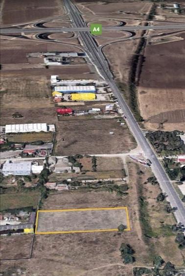 Autostrada A4 - Vaporas teren intravilan 5000 mp deschidere 50 m - 5