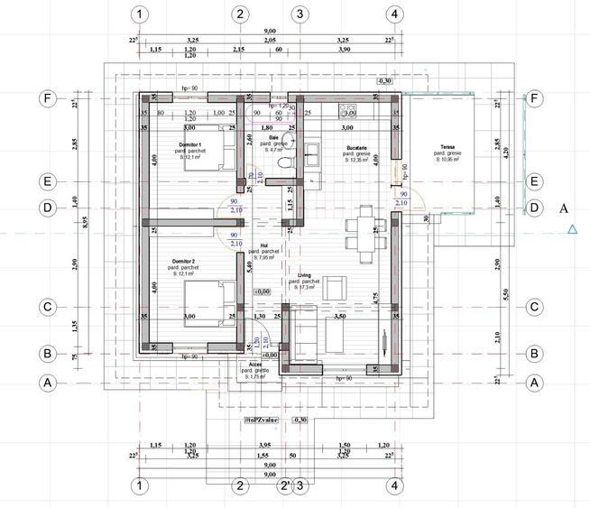 Casa plan Parter,90 mp,HLINCEA,teren 334 mp. - 5