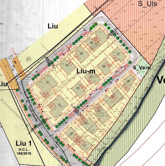 Teren in Borhanci, PUZ aprobat, 365 mp, front 17 ml - 1