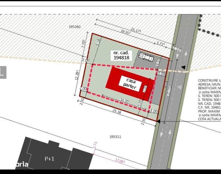 Teren de casa 500mp in Oradea, str. Facliei - 1