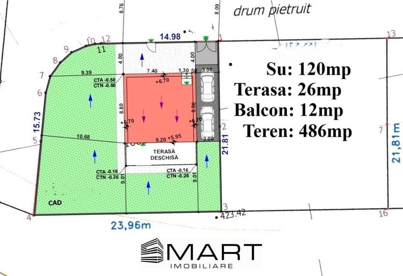 Casa individuala 120mp cu teren 486mp Sura Mica - 10
