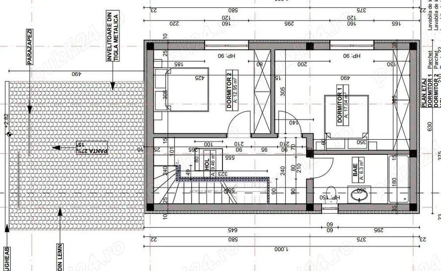 Casa P+1+M 110 mp utili + curte 550 mp BRANESTI - 6