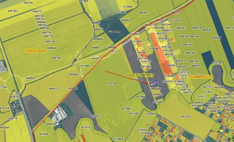 Teren de vanzare in Dumbravita . TIMIS - 30 euro / mp - 1