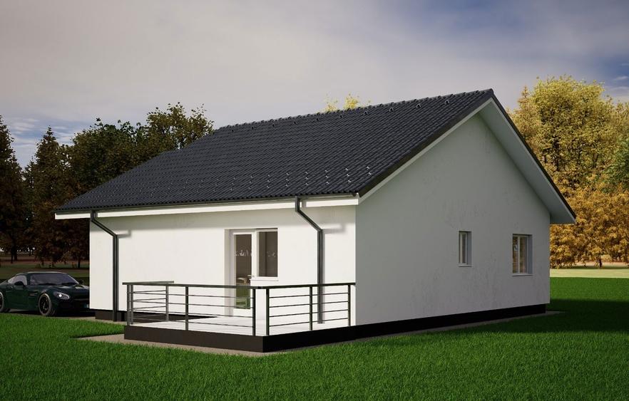 Casa plan Parter,90 mp,HLINCEA,teren 334 mp. - 6