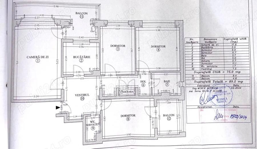 Vand apartament 4 camere - 5