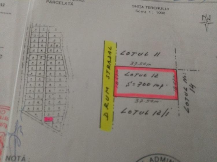 Teren Construcții intravilan de 700 mp, în Sud